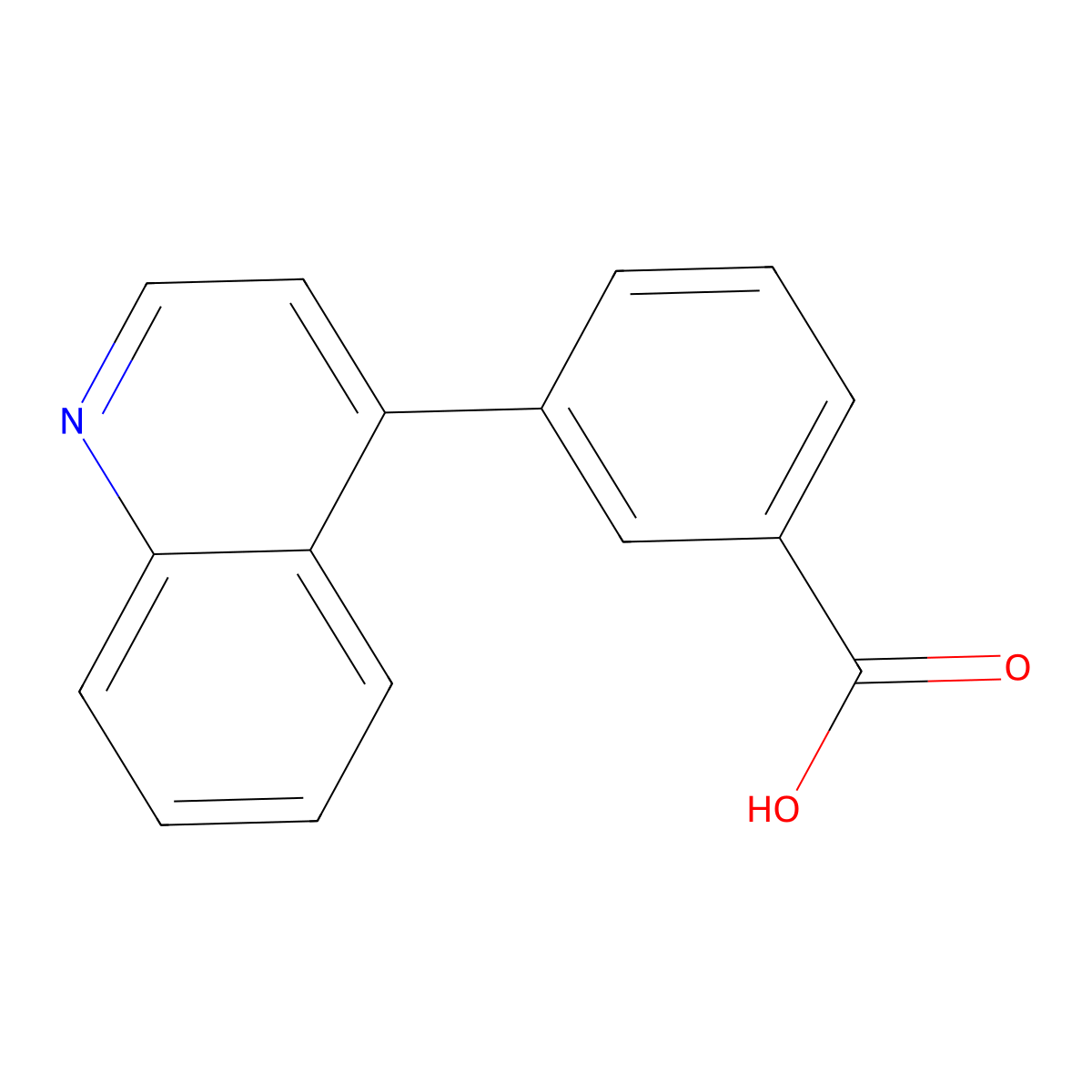 3-(Quinolin-4-yl)benzoic acid molecular structure, CAS 1255634-84-4