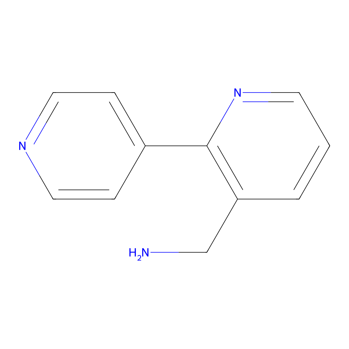 [2,4'-Bipyridin]-3-ylmethanamine molecular structure, CAS 1255635-03-0