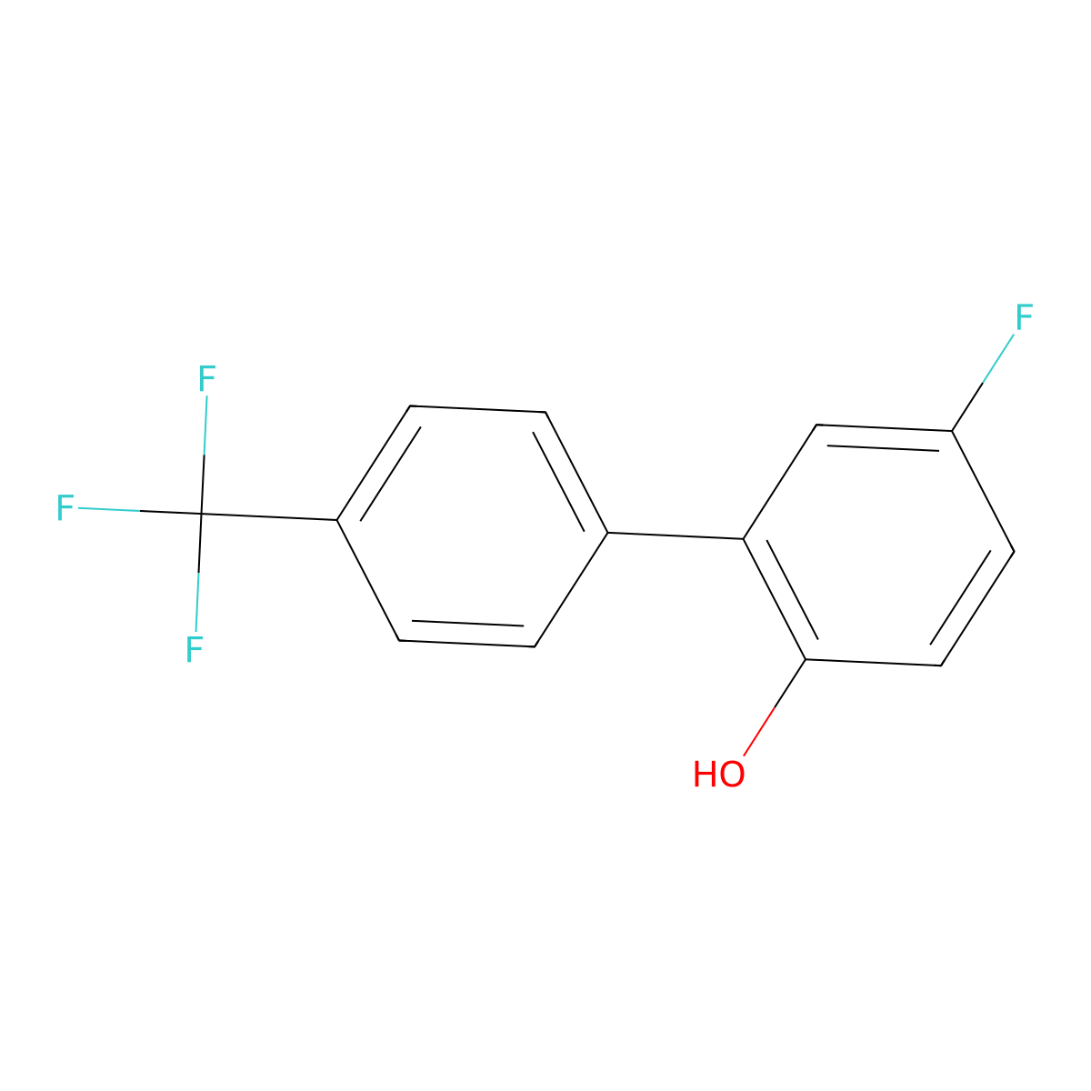 5-Fluoro-2-hydroxy-4'-(trifluoromethyl)biphenyl molecular structure, CAS 1255635-16-5