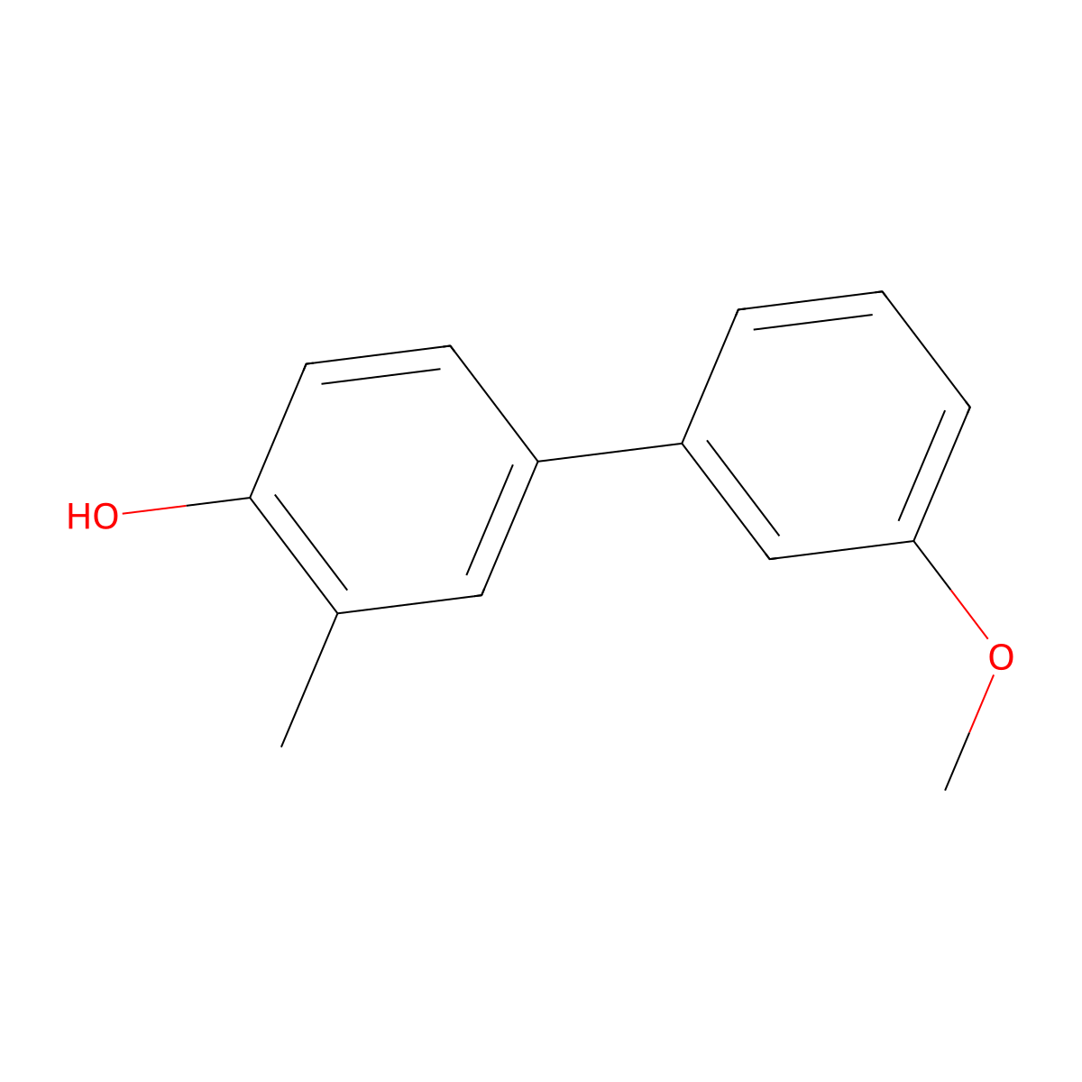 4-(3-Methoxyphenyl)-2-methylphenol molecular structure, CAS 1255636-17-9