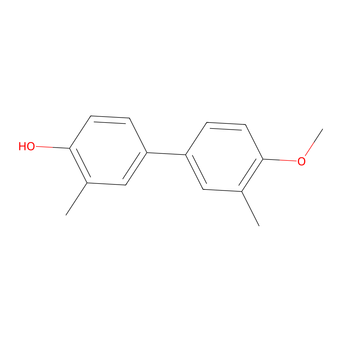 4-(4-Methoxy-3-methylphenyl)-2-methylphenol molecular structure, CAS 1255636-23-7