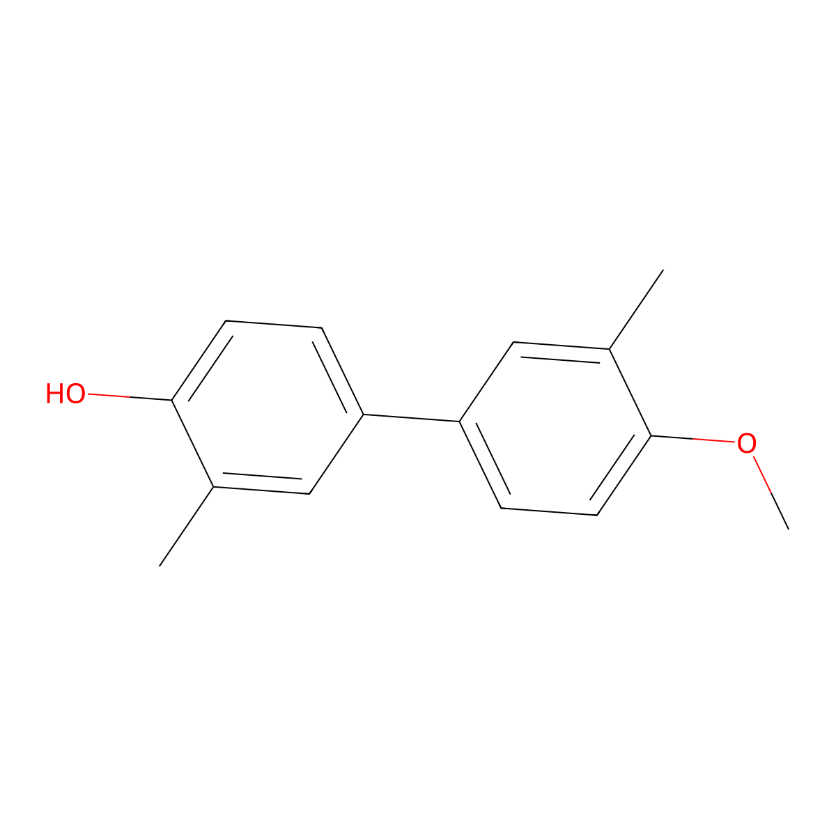 4-(4-Methoxy-3-methylphenyl)-2-methylphenol molecular structure, CAS 1255636-23-7