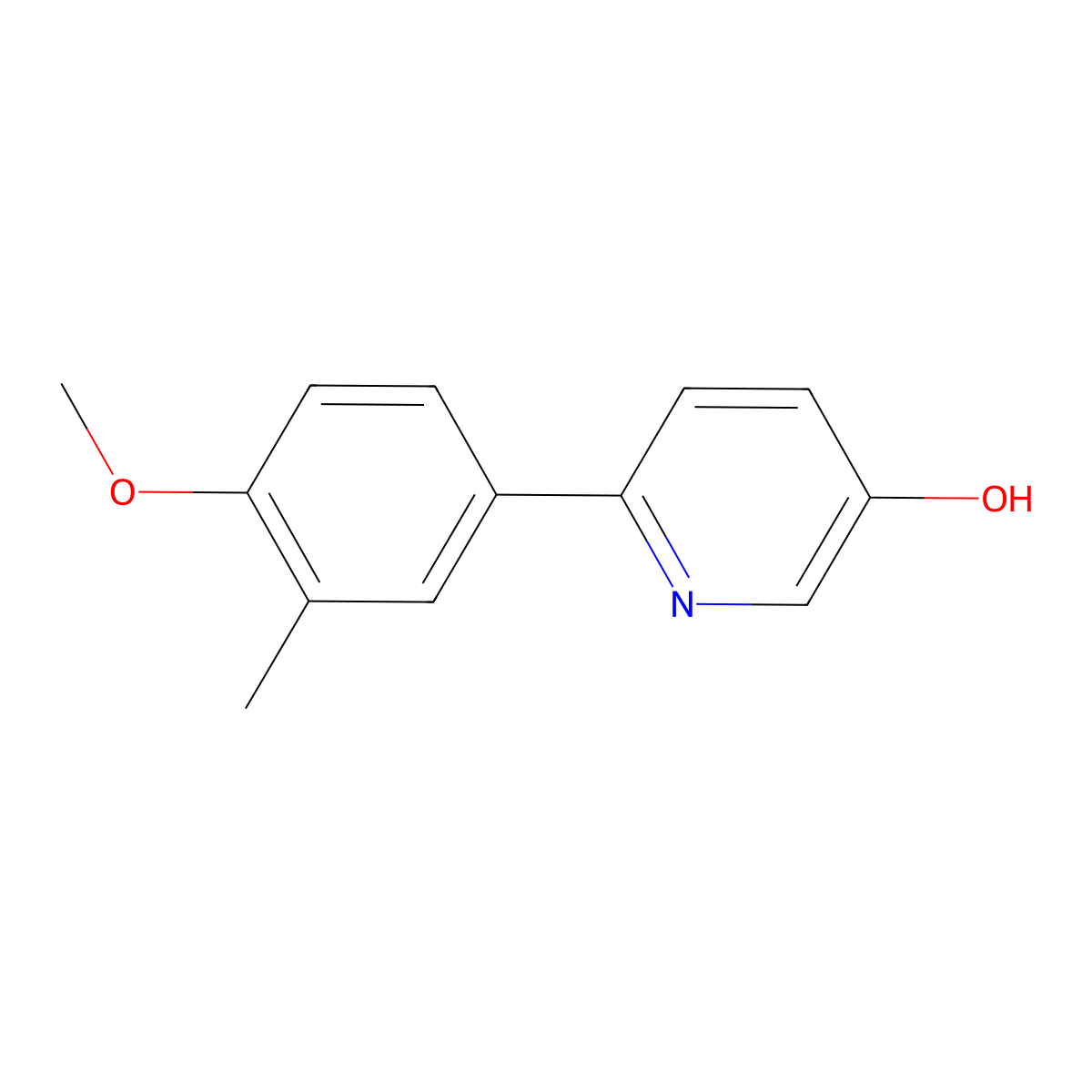 6-(4-Methoxy-3-methylphenyl)pyridin-3-ol molecular structure, CAS 1255636-26-0