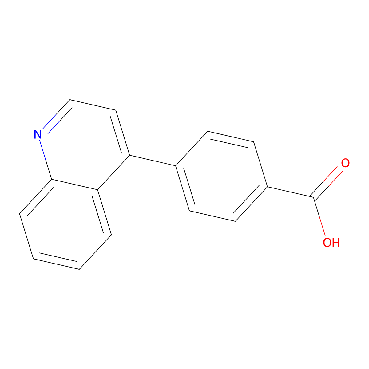4-(Quinolin-4-YL)benzoic acid molecular structure, CAS 1255636-54-4