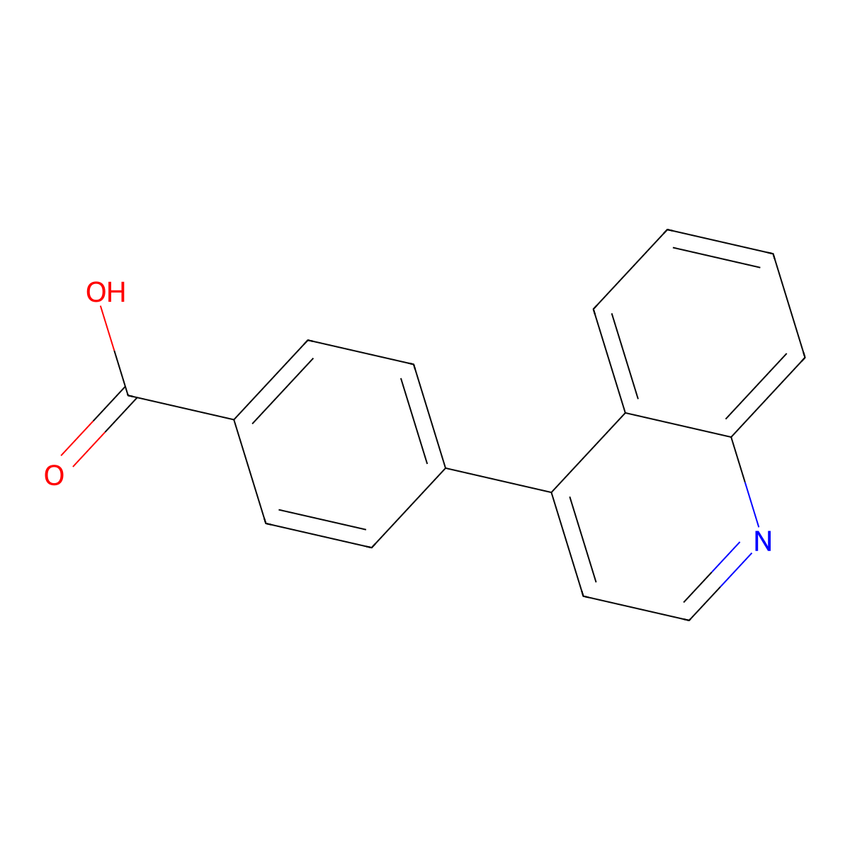 4-(Quinolin-4-YL)benzoic acid molecular structure, CAS 1255636-54-4