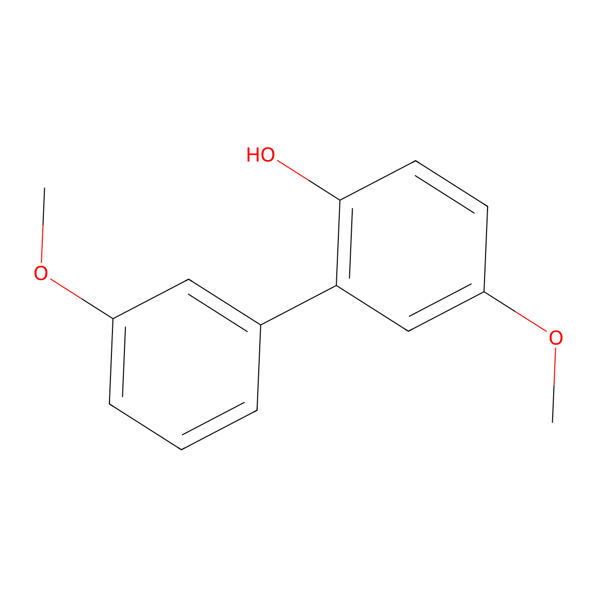 4-Methoxy-2-(3-methoxyphenyl)phenol molecular structure, CAS 1255636-58-8