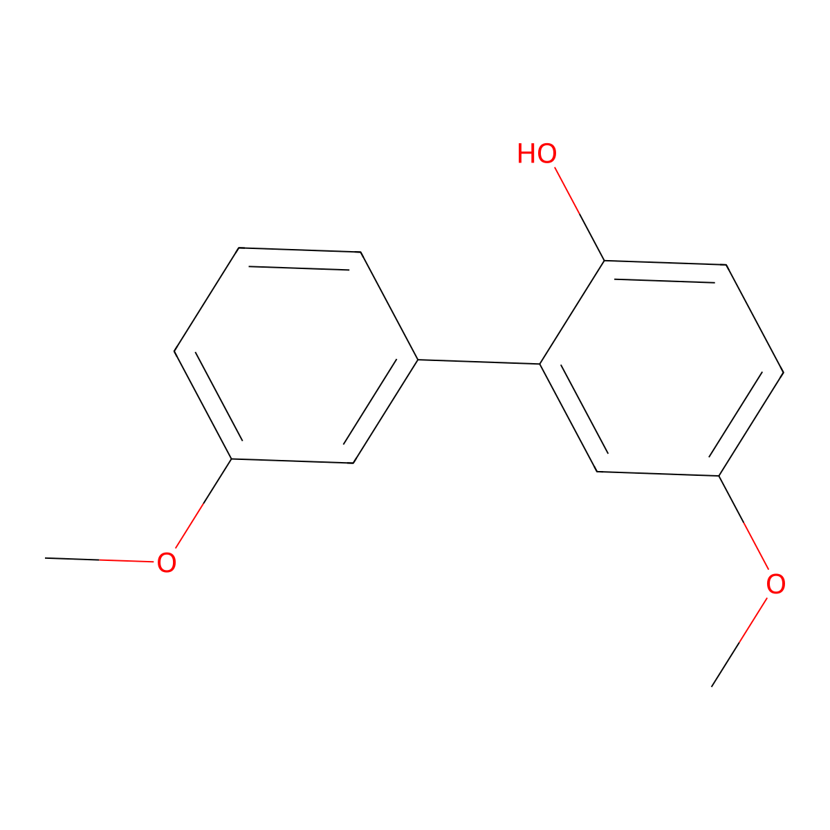 4-Methoxy-2-(3-methoxyphenyl)phenol molecular structure, CAS 1255636-58-8