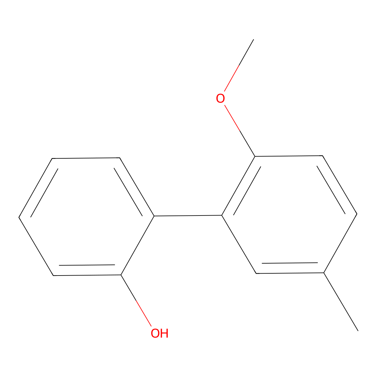 2-(2-Methoxy-5-methylphenyl)phenol molecular structure, CAS 1255636-61-3