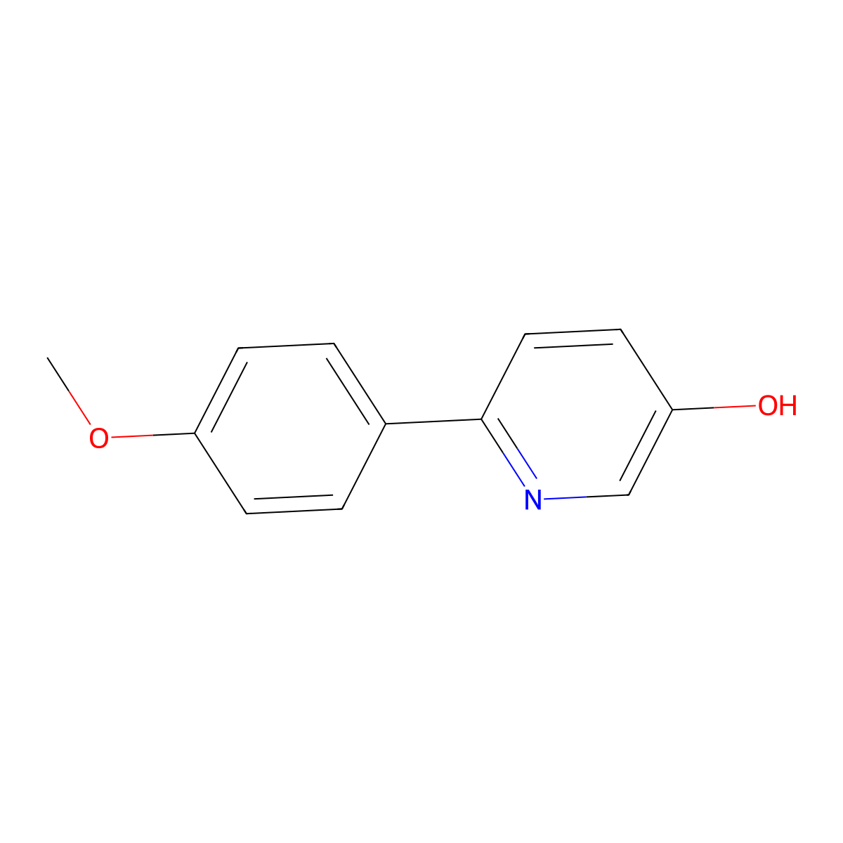 5-Hydroxy-2-(4-methoxyphenyl)pyridine molecular structure, CAS 1255636-82-8