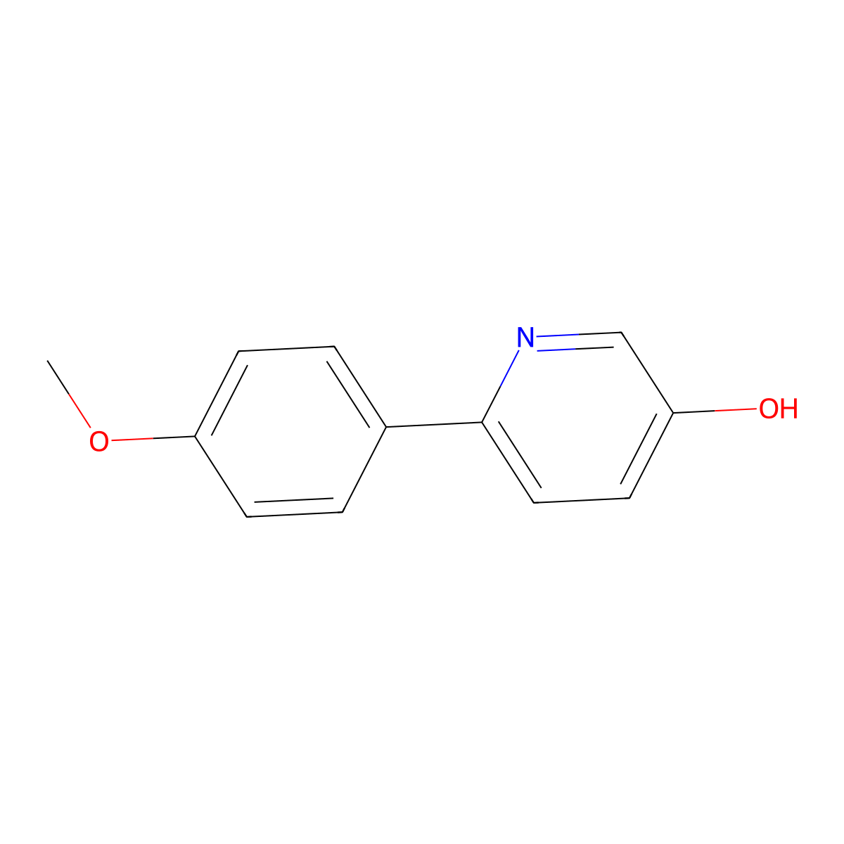 5-Hydroxy-2-(4-methoxyphenyl)pyridine molecular structure, CAS 1255636-82-8