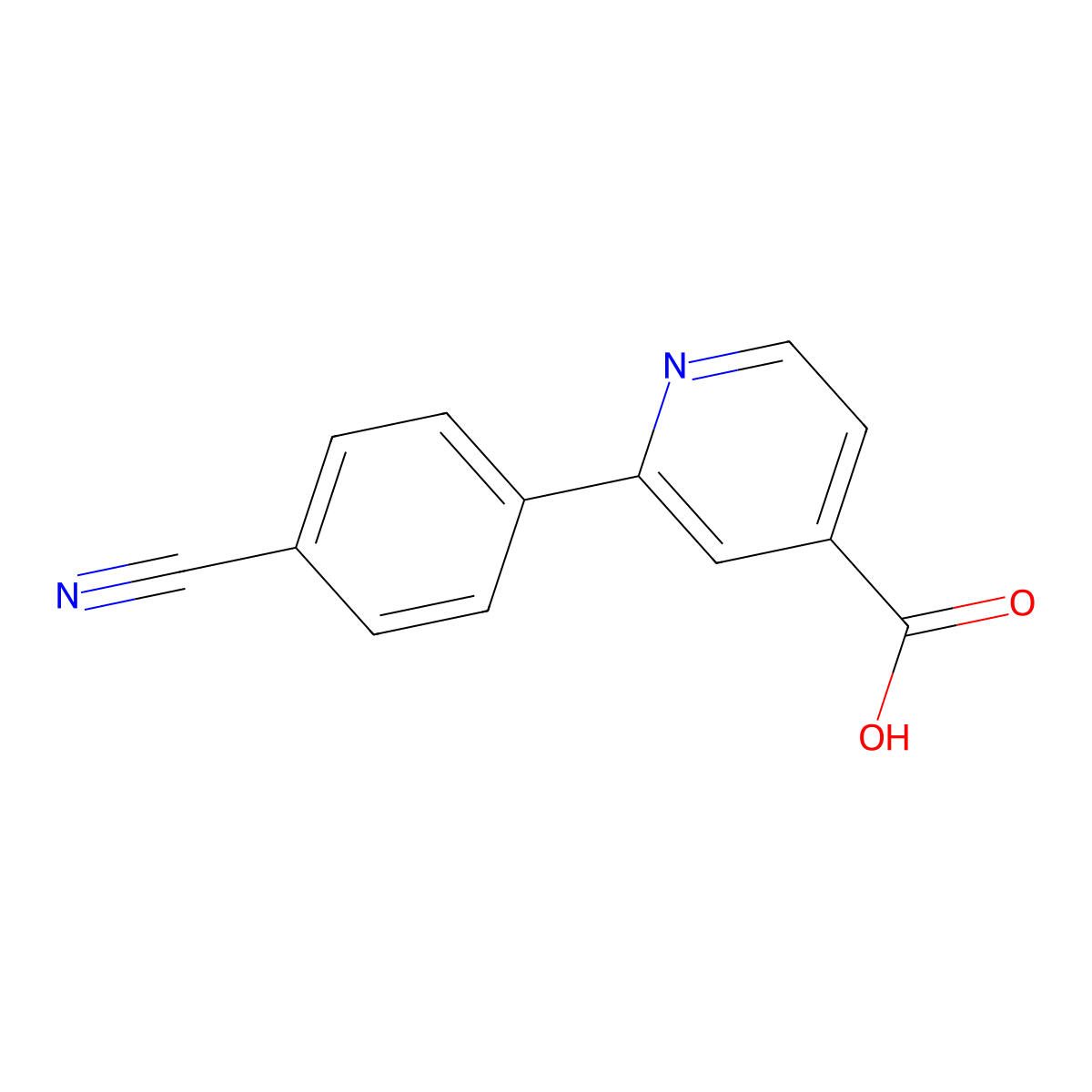 2-(4-Cyanophenyl)isonicotinic acid molecular structure, CAS 1255637-06-9