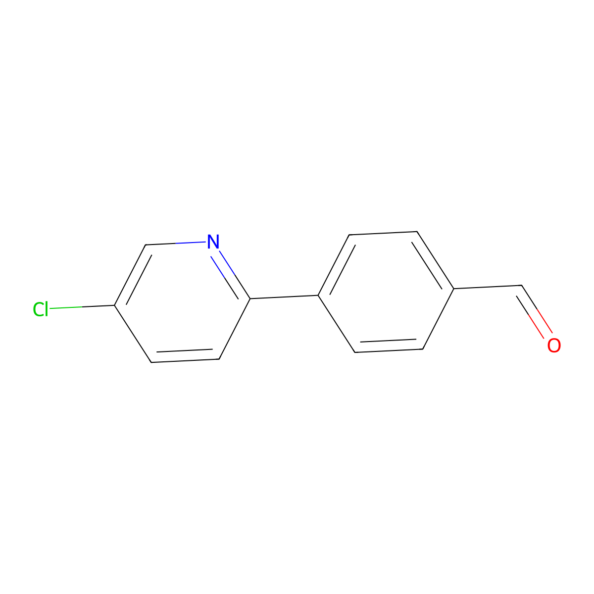4-(5-Chloropyridin-2-yl)benzaldehyde molecular structure, CAS 1255637-13-8