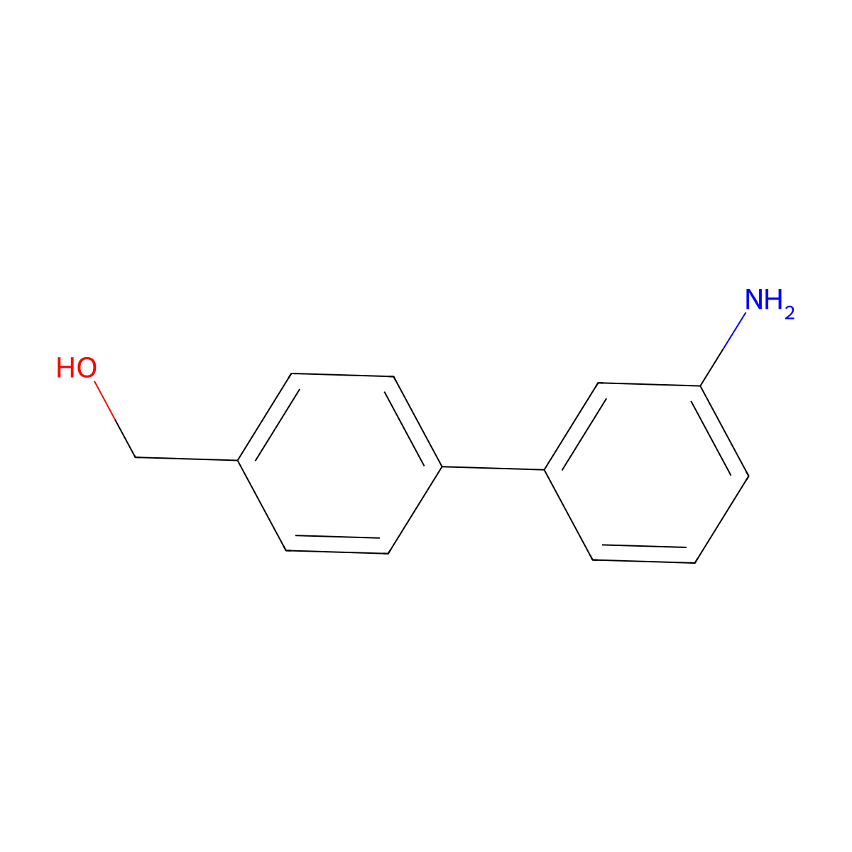 (3'-Amino-[1,1'-biphenyl]-4-yl)methanol molecular structure, CAS 1255637-30-9
