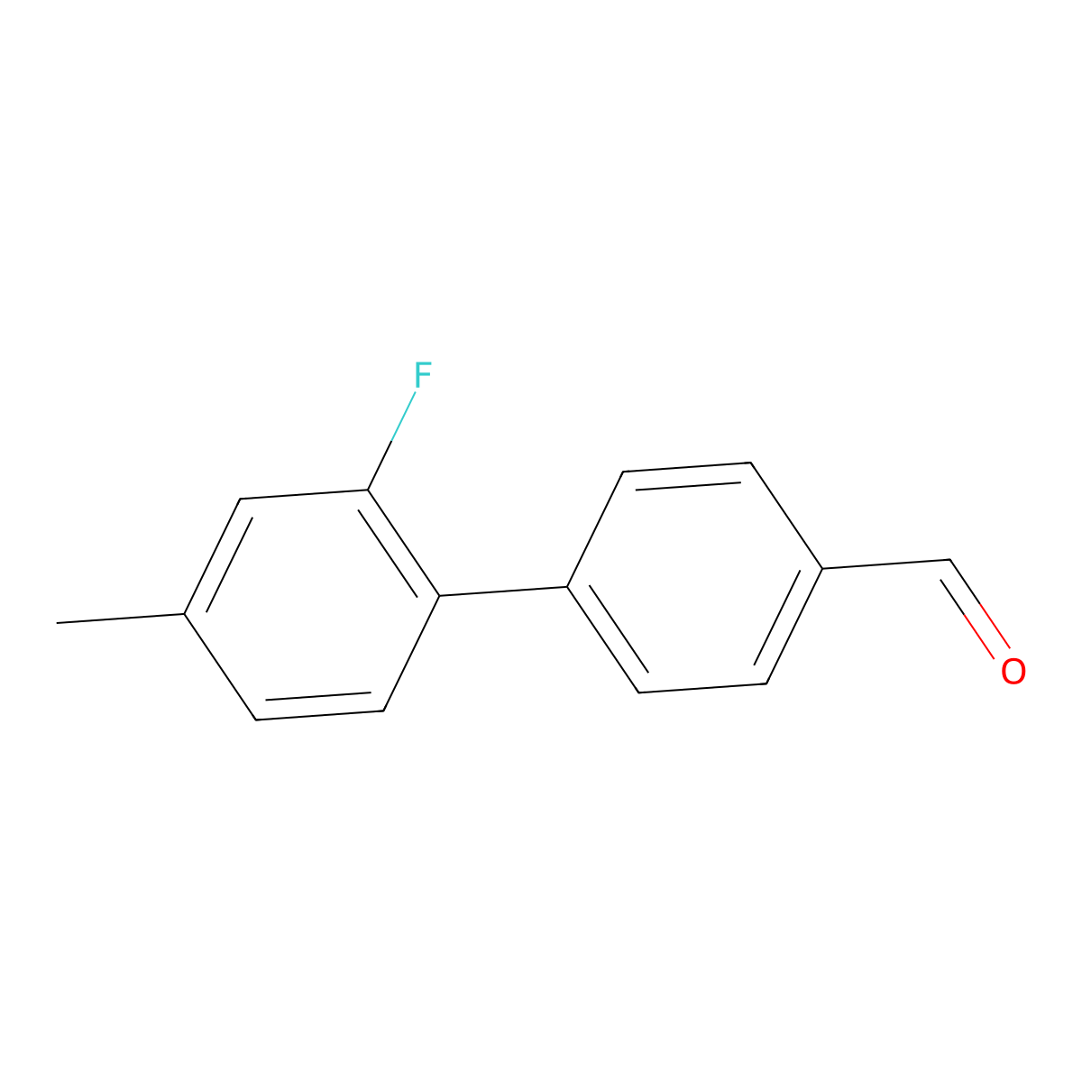 4-(2-Fluoro-4-methylphenyl)benzaldehyde molecular structure, CAS 1255638-08-4