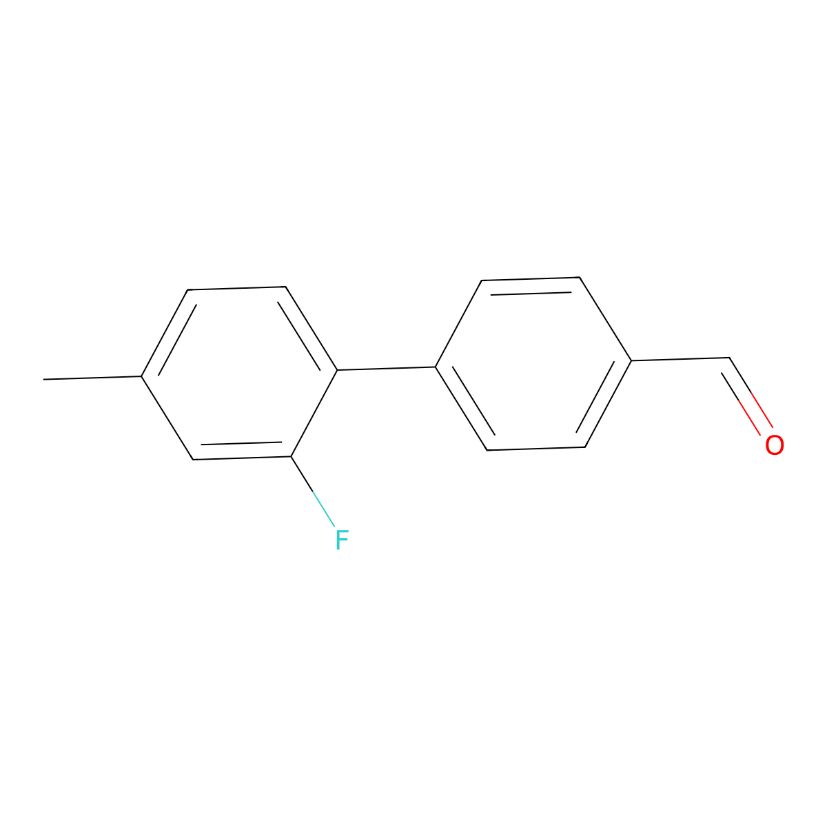 4-(2-Fluoro-4-methylphenyl)benzaldehyde molecular structure, CAS 1255638-08-4