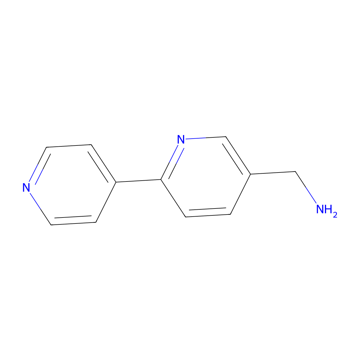 [2,4'-Bipyridin]-5-ylmethanamine molecular structure, CAS 1255638-56-2