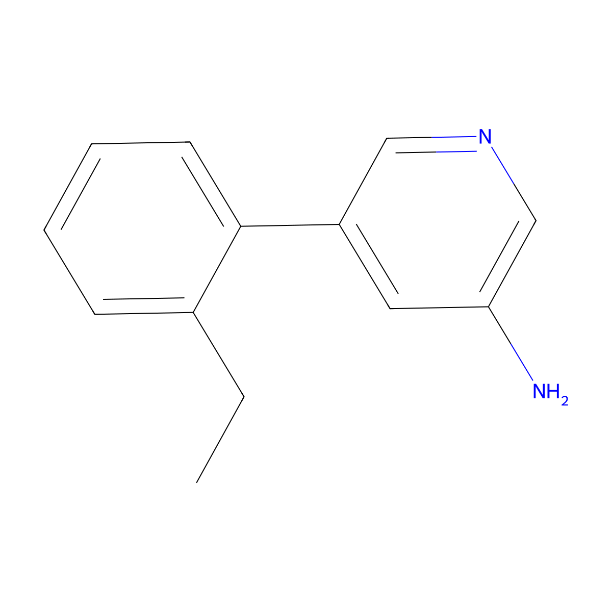 5-(2-Ethylphenyl)pyridin-3-amine molecular structure, CAS 1255638-94-8