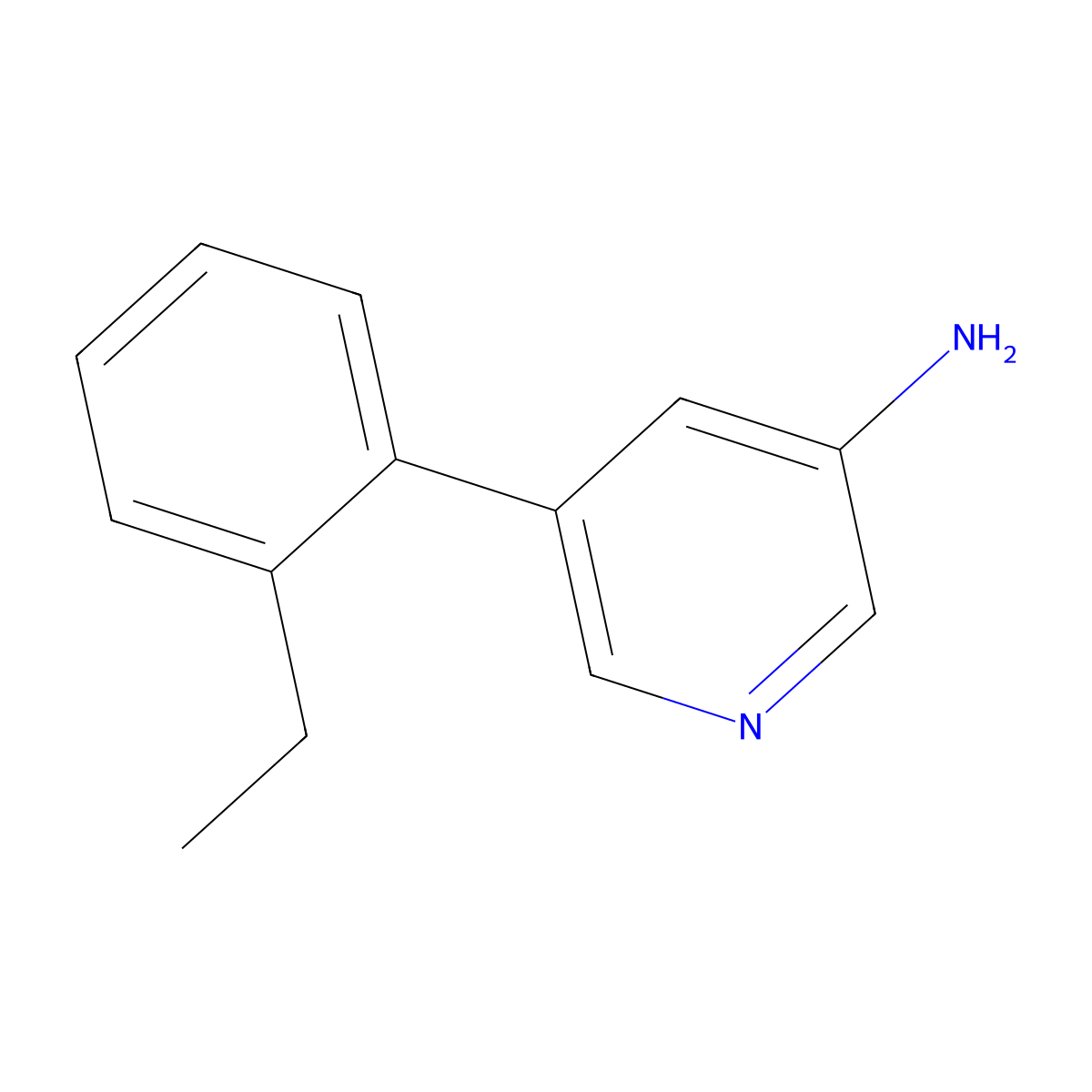 5-(2-Ethylphenyl)pyridin-3-amine molecular structure, CAS 1255638-94-8