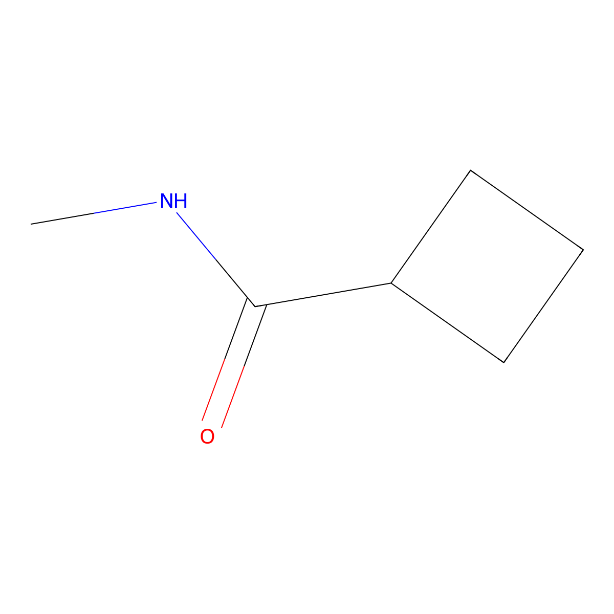 N-Methylcyclobutanecarboxamide molecular structure, CAS 1255641-15-6