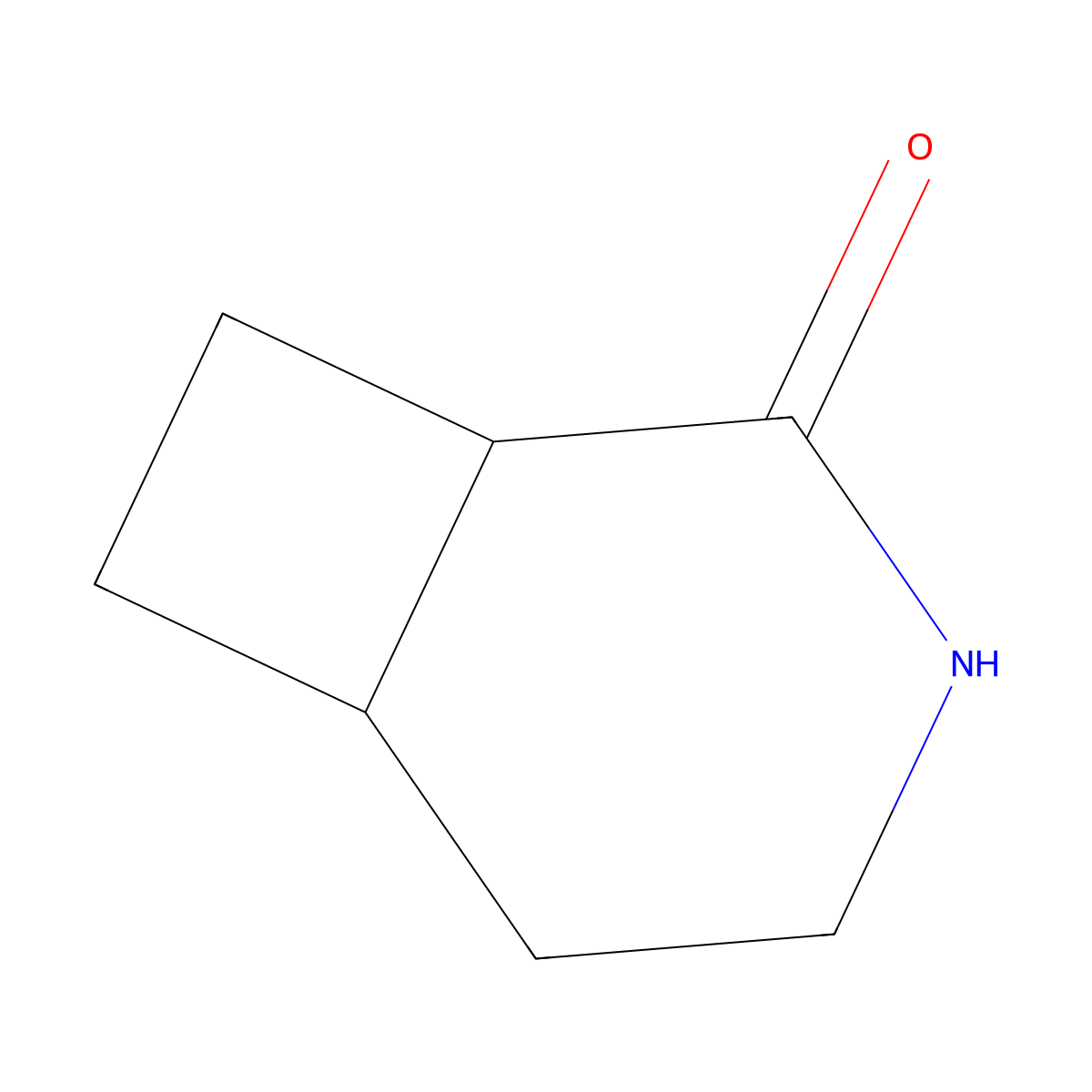 3-Azabicyclo[4.2.0]octan-2-one molecular structure, CAS 1255641-78-1