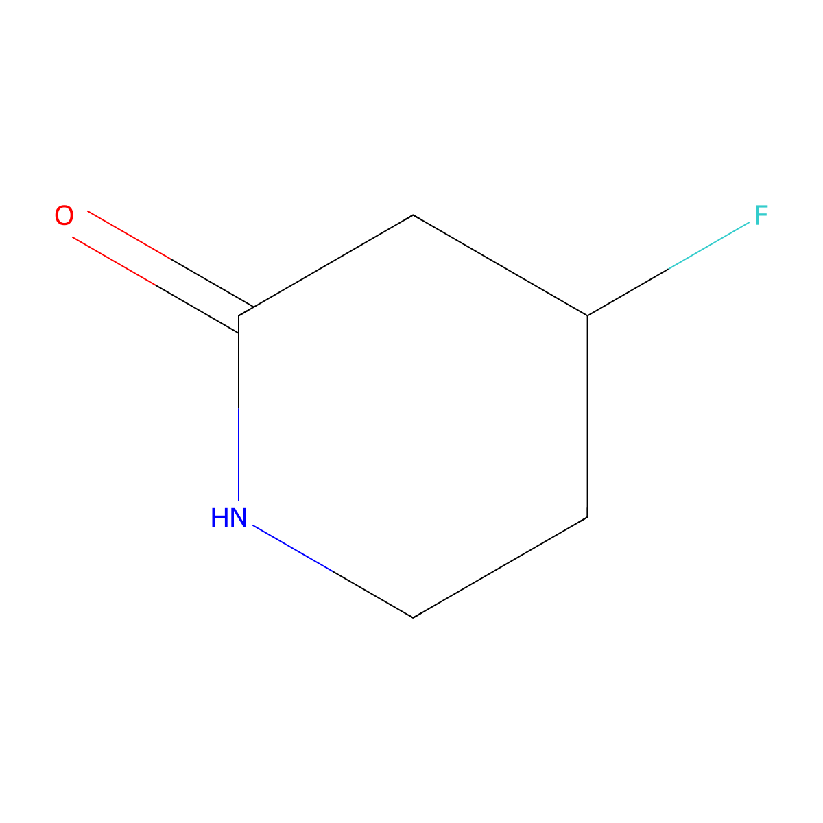 4-Fluoropiperidin-2-one molecular structure, CAS 1255666-77-3