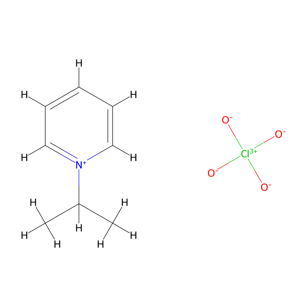1-Isopropylpyridinium perchlorate molecular structure, CAS 125569-19-9
