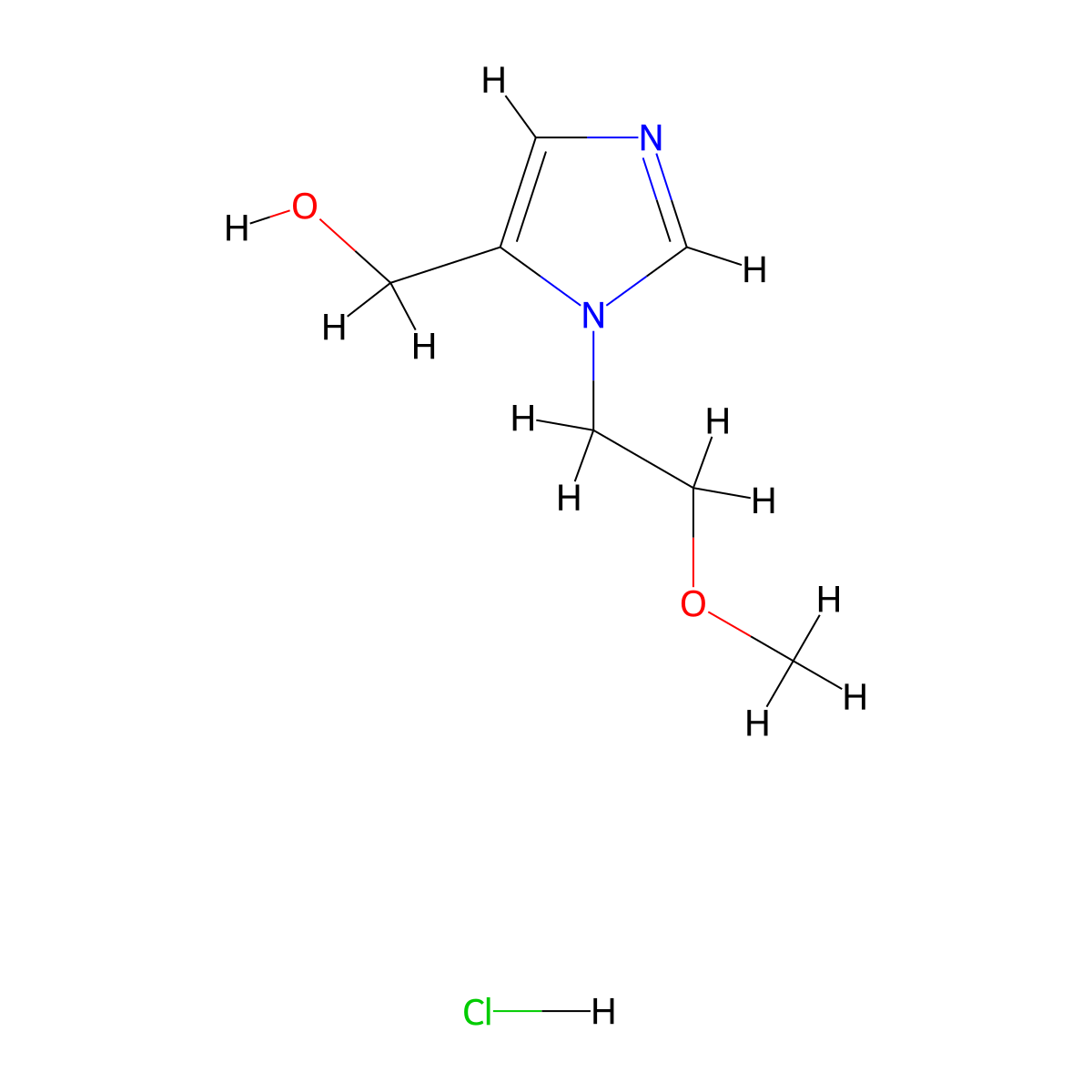 [1-(2-Methoxyethyl)-1H-imidazol-5-yl]methanol hydrochloride molecular structure, CAS 1255717-77-1