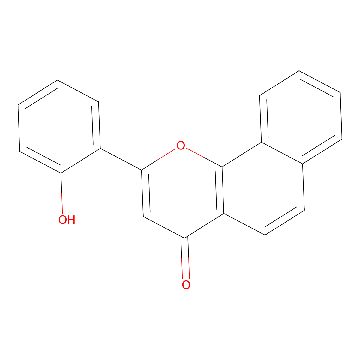 2-(2-Hydroxyphenyl)benzo[h]chromen-4-one molecular structure, CAS 125574-17-6