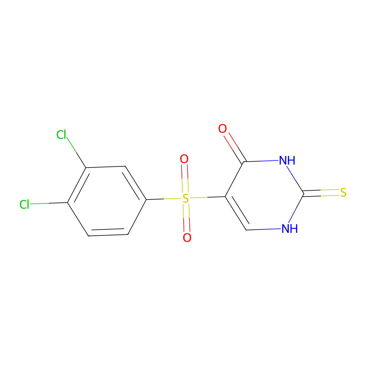 5-[(3,4-dichlorophenyl)sulfonyl]-2-thioxo-2,3-dihydropyrimidin-4(1H)-one molecular structure, CAS 1255777-54-8