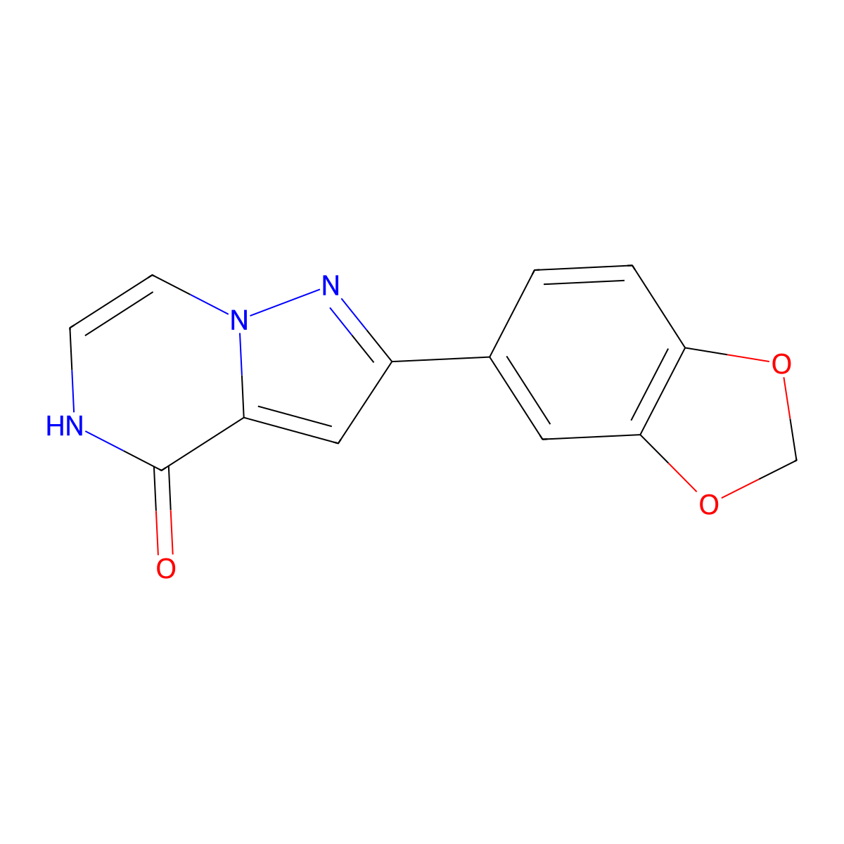 2-(1,3-benzodioxol-5-yl)pyrazolo[1,5-a]pyrazin-4(5H)-one molecular structure, CAS 1255777-72-0
