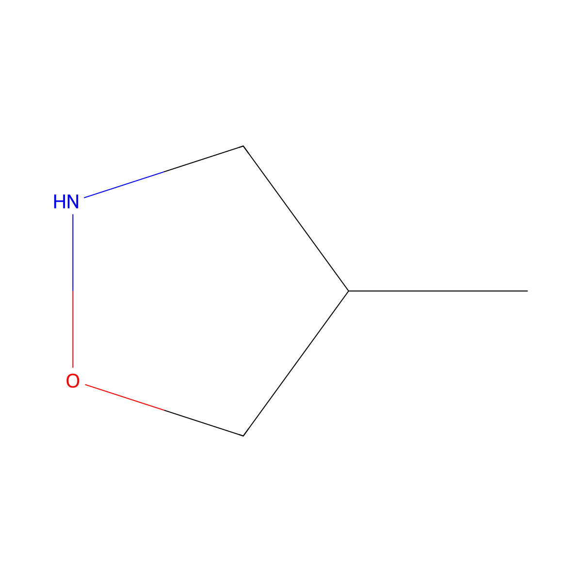 4-Methylisoxazolidine molecular structure, CAS 125578-10-1