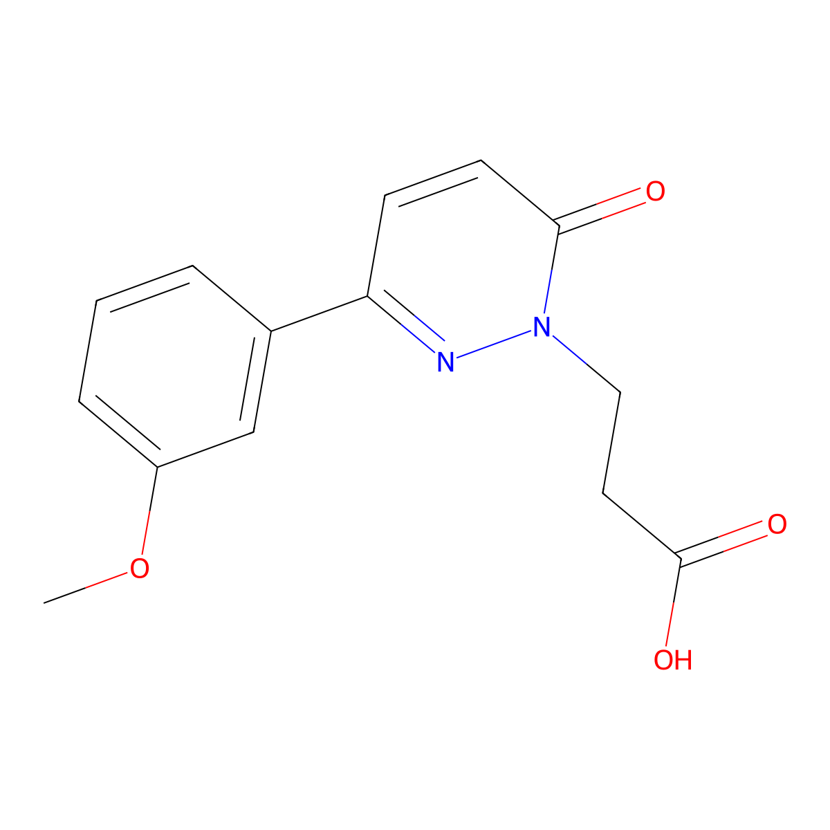 3-[3-(3-methoxyphenyl)-6-oxopyridazin-1(6H)-yl]propanoic acid molecular structure, CAS 1255784-94-1