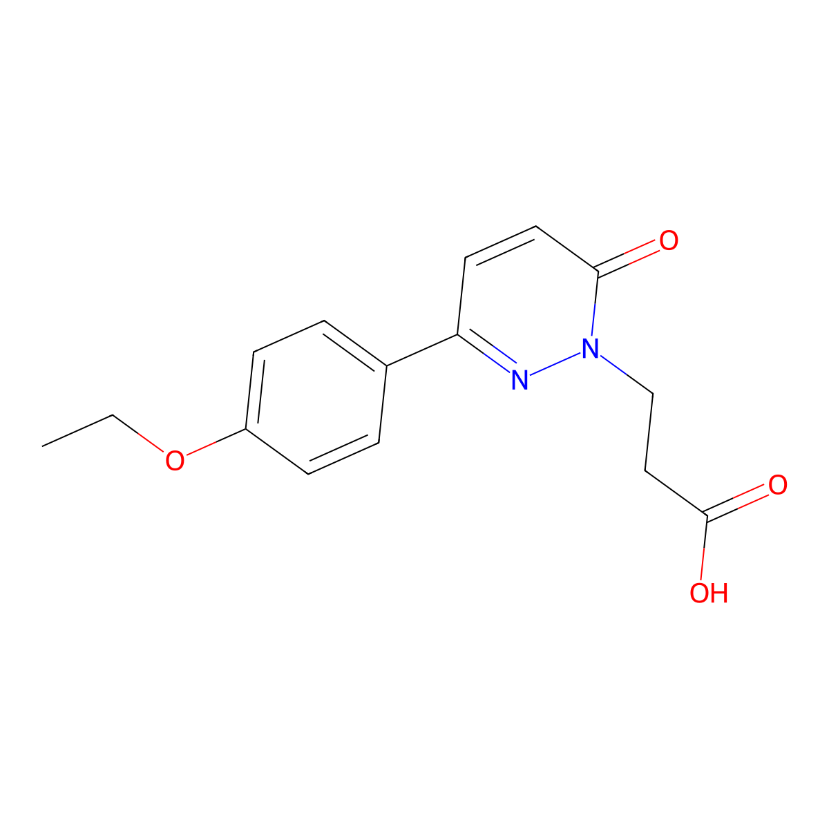 3-[3-(4-ethoxyphenyl)-6-oxopyridazin-1(6H)-yl]propanoic acid molecular structure, CAS 1255785-01-3
