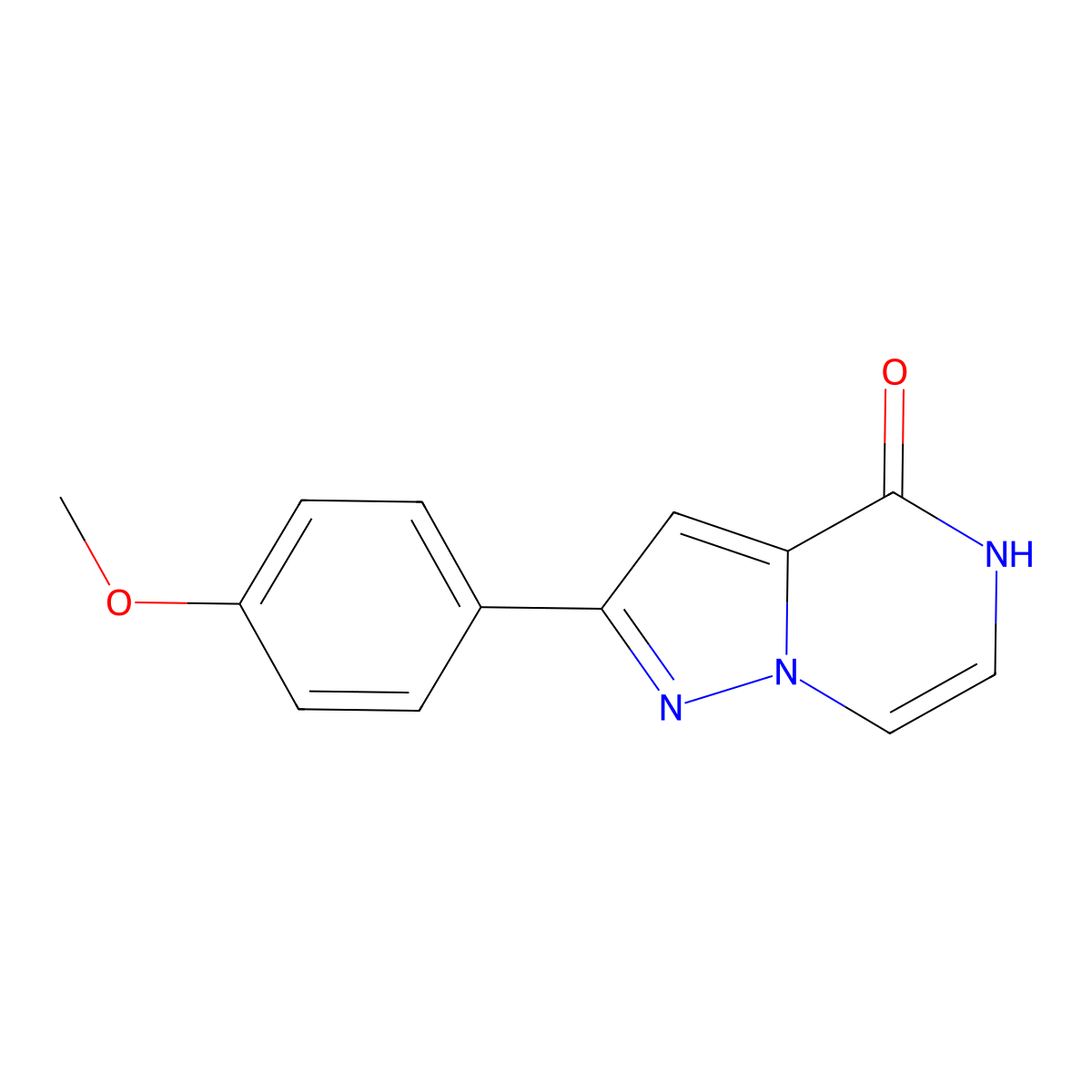2-(4-methoxyphenyl)pyrazolo[1,5-a]pyrazin-4(5H)-one molecular structure, CAS 1255785-61-5