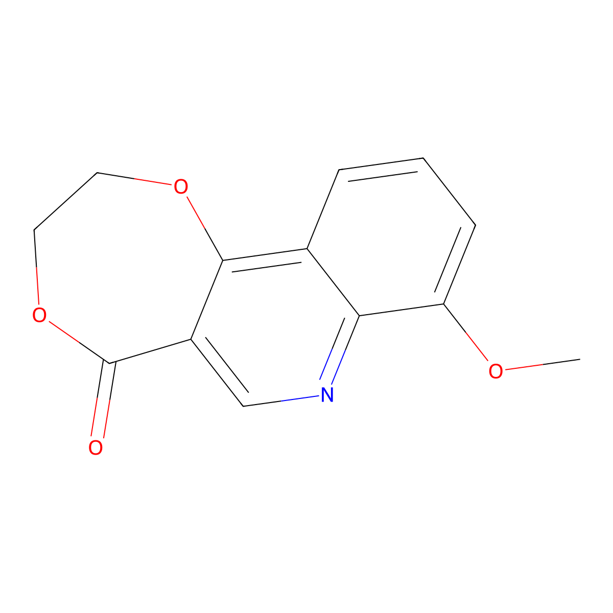 8-methoxy-2H-[1,4]dioxepino[6,5-c]quinolin-5(3H)-one molecular structure, CAS 1255785-81-9