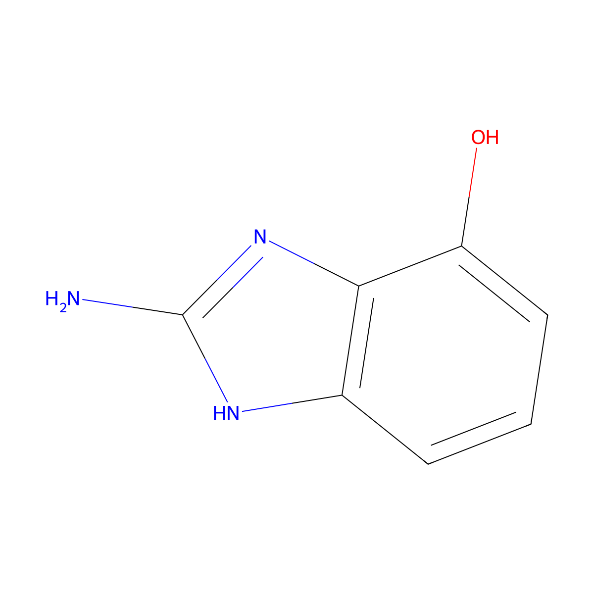 2-amino-1H-Benzimidazol-7-ol molecular structure, CAS 1255789-22-0