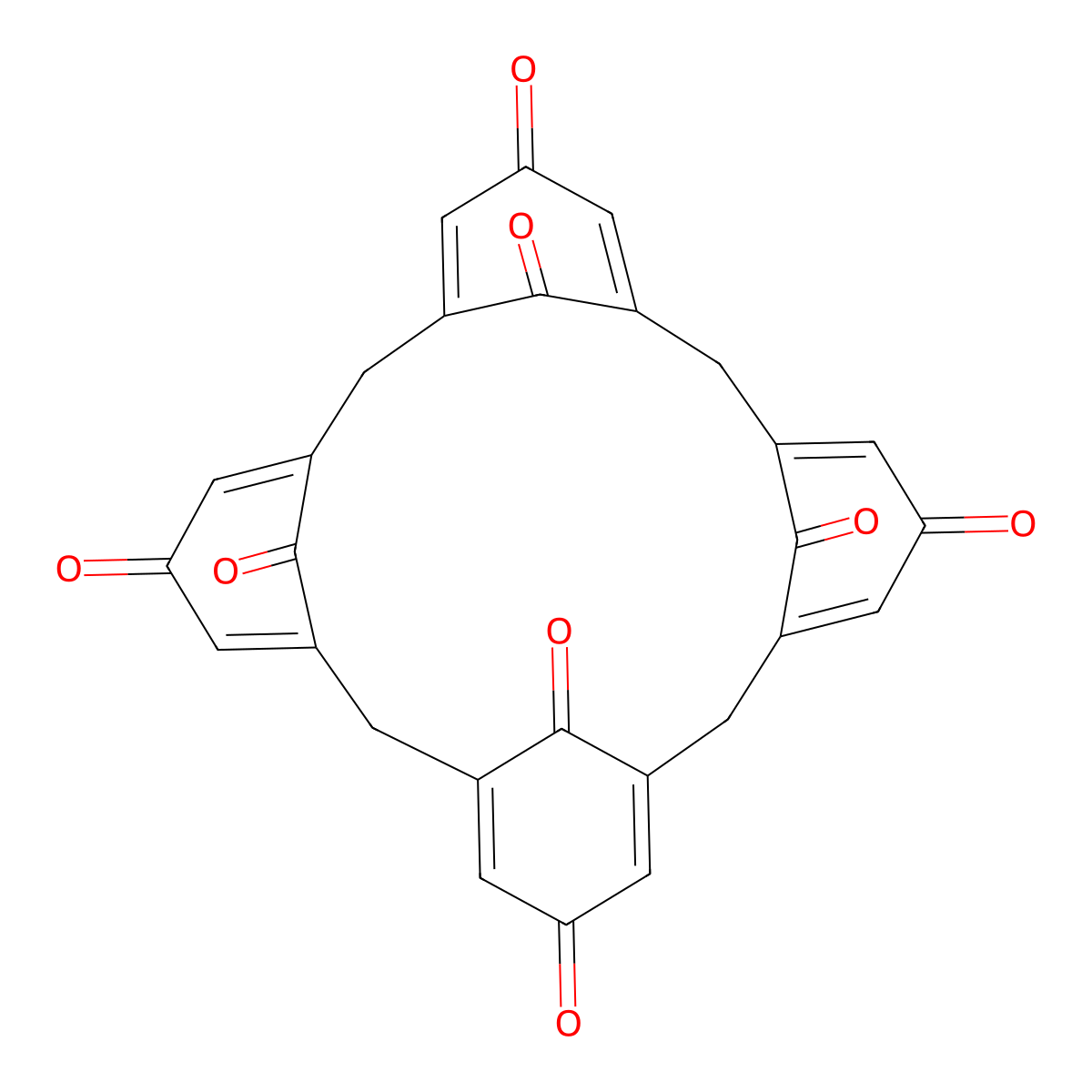 Calix(4)quinone molecular structure, CAS 125583-07-5