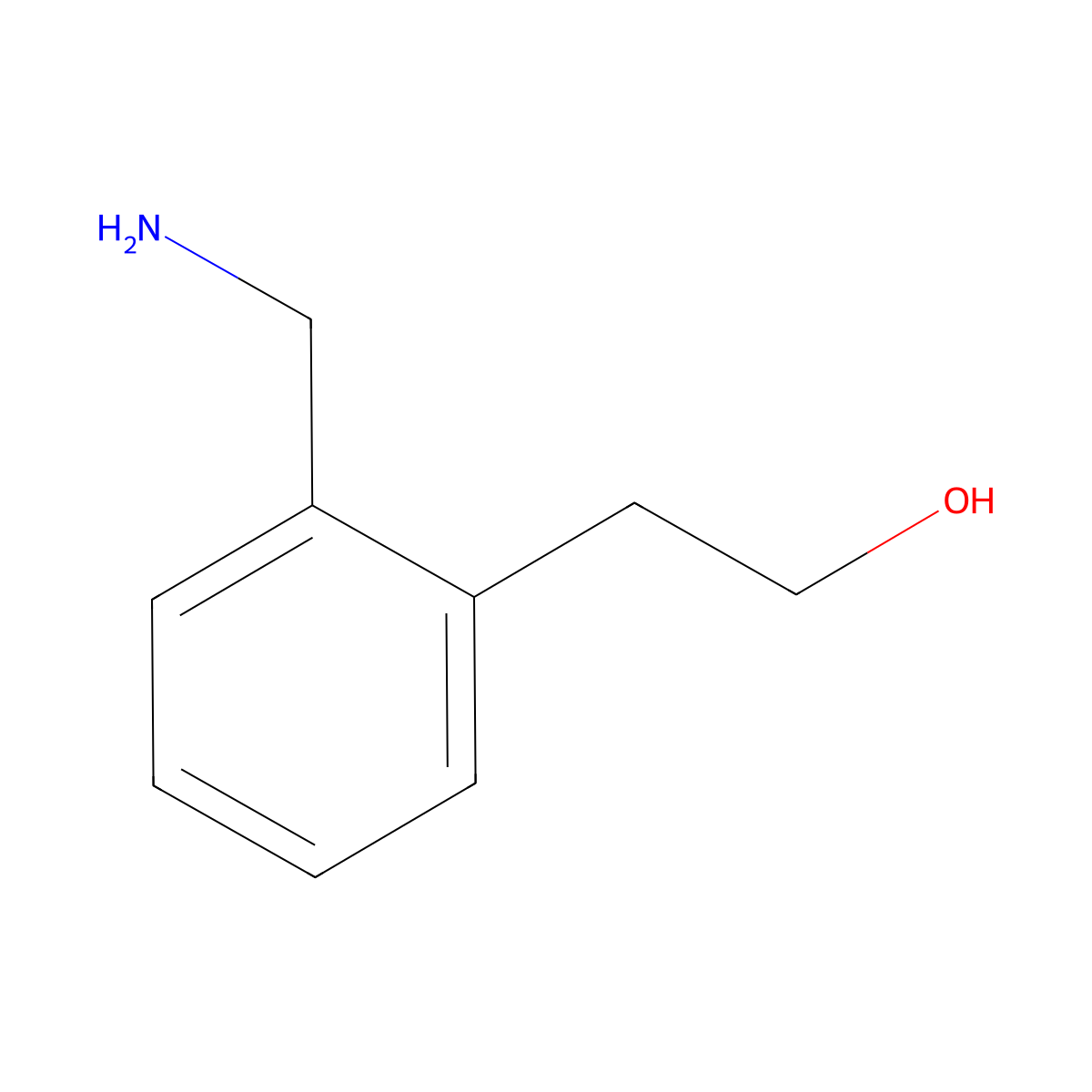 2-[2-(Aminomethyl)phenyl]ethanol molecular structure, CAS 125593-25-1