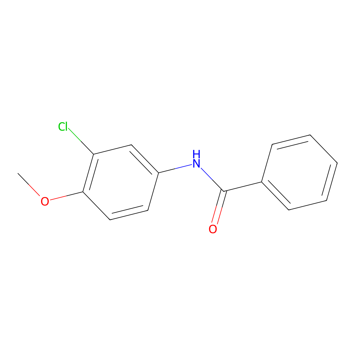N-(3-chloro-4-methoxyphenyl)benzamide molecular structure, CAS 125593-62-6