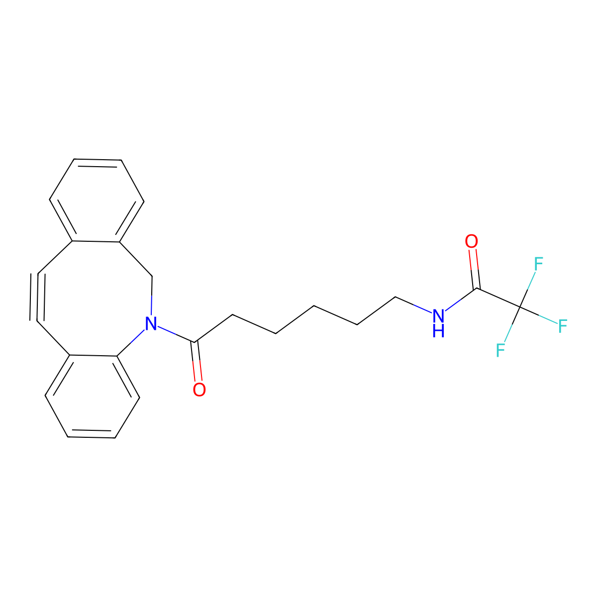 N-[6-(11,12-Didehydrodibenz[B,F]azocin-5(6H)-YL)-6-oxohexyl]-2,2,2-trifluoroacetamide molecular structure, CAS 1255942-04-1