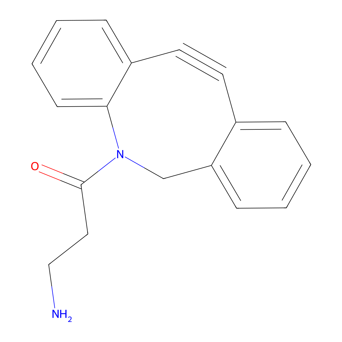 Dibenzocyclooctyne-amine molecular structure, CAS 1255942-06-3