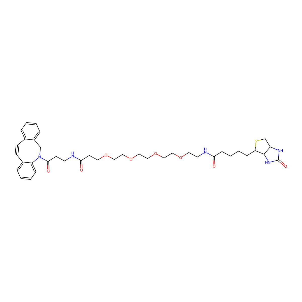 DBCO-PEG4-Biotin molecular structure, CAS 1255942-07-4