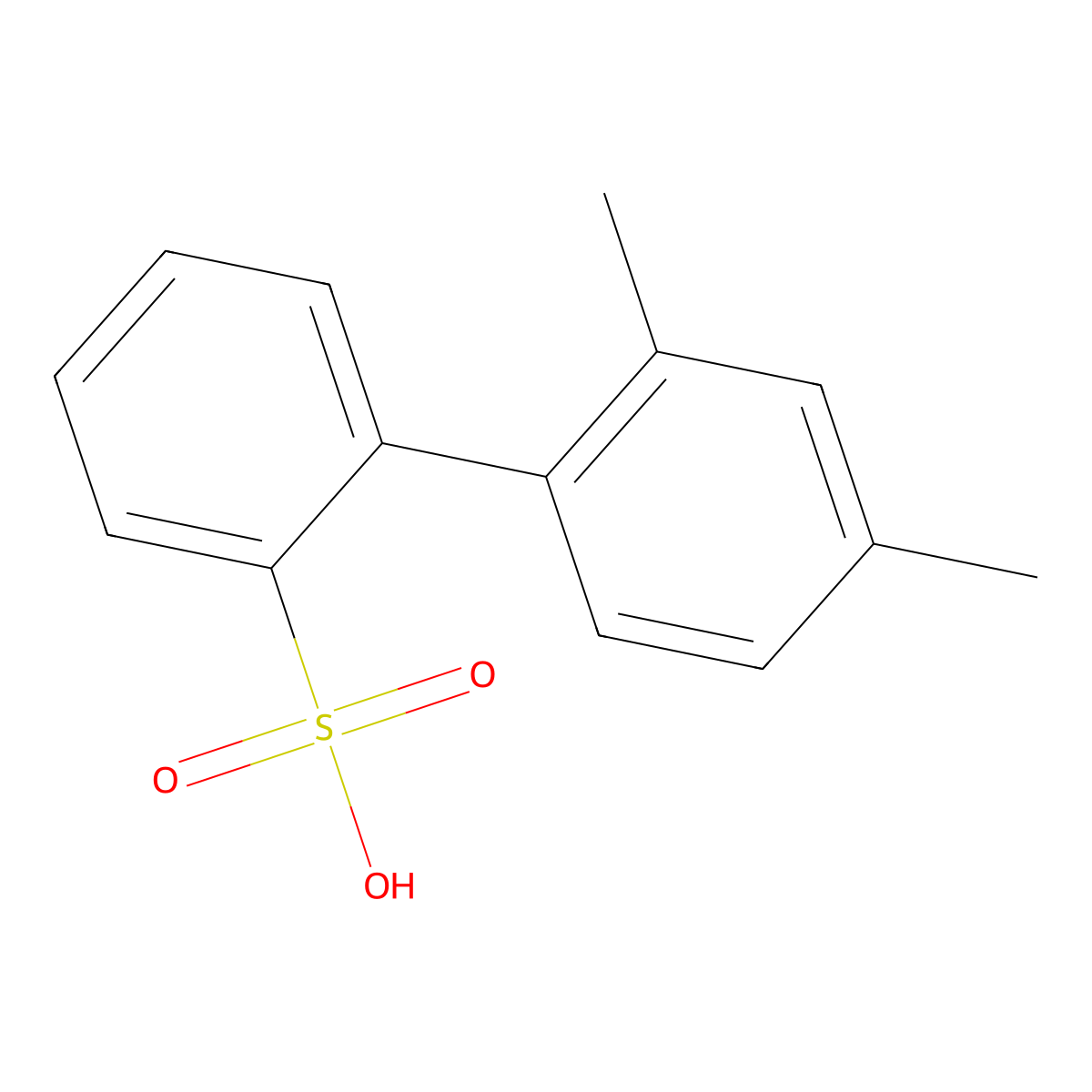 2',4'-Dimethyl-[1,1'-biphenyl]-2-sulfonic acid molecular structure, CAS 1255948-66-3