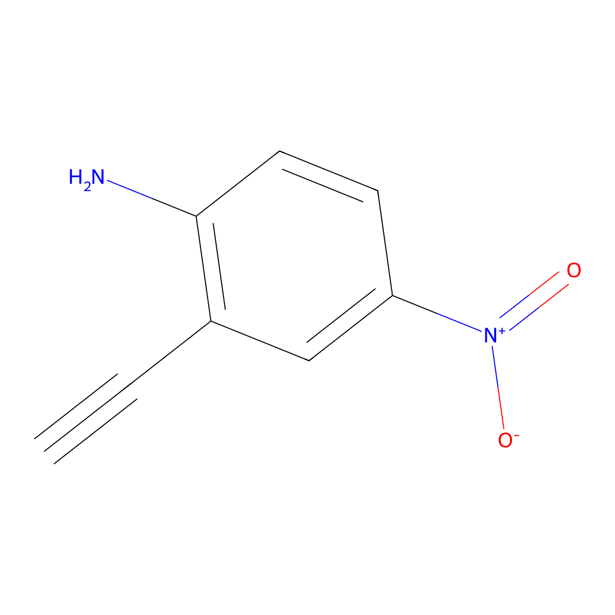 2-Ethynyl-4-nitroaniline molecular structure, CAS 125600-42-2