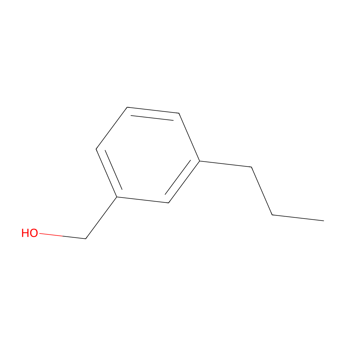 3-Propylbenzyl alcohol molecular structure, CAS 125604-02-6