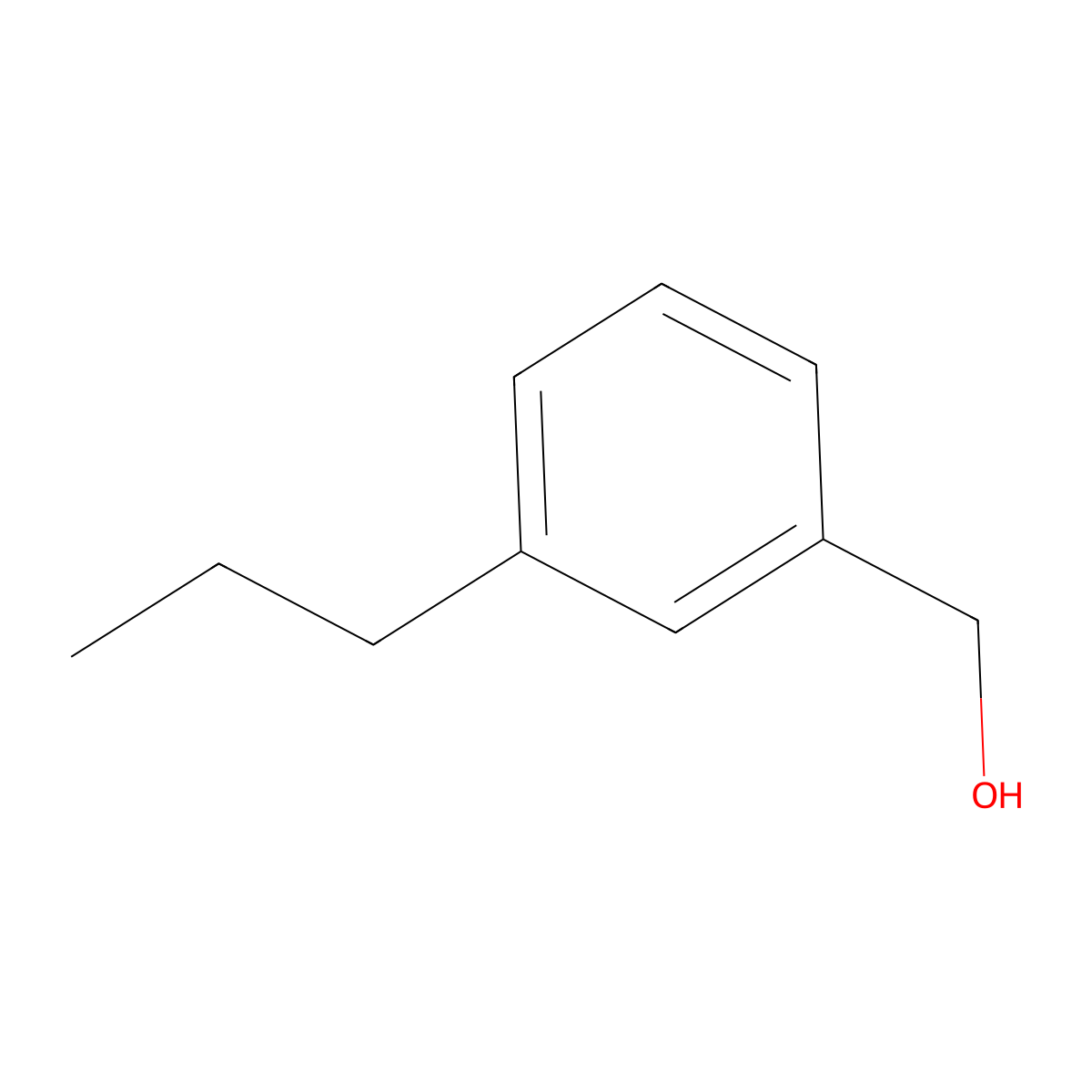 3-Propylbenzyl alcohol molecular structure, CAS 125604-02-6