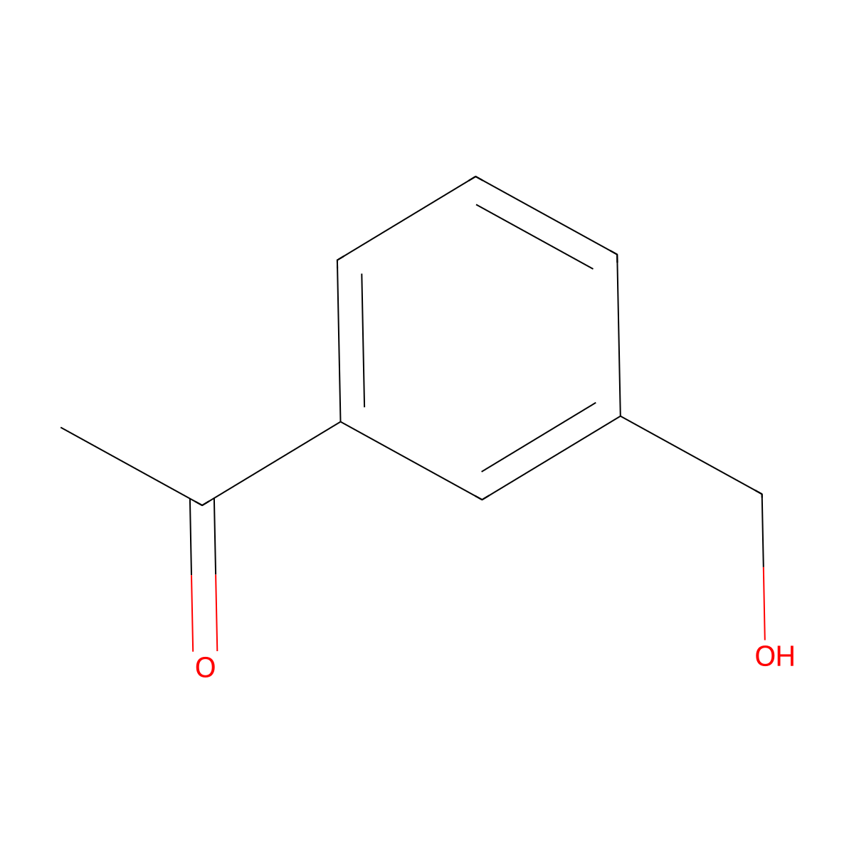 1-[3-(Hydroxymethyl)phenyl]ethan-1-one molecular structure, CAS 125604-06-0