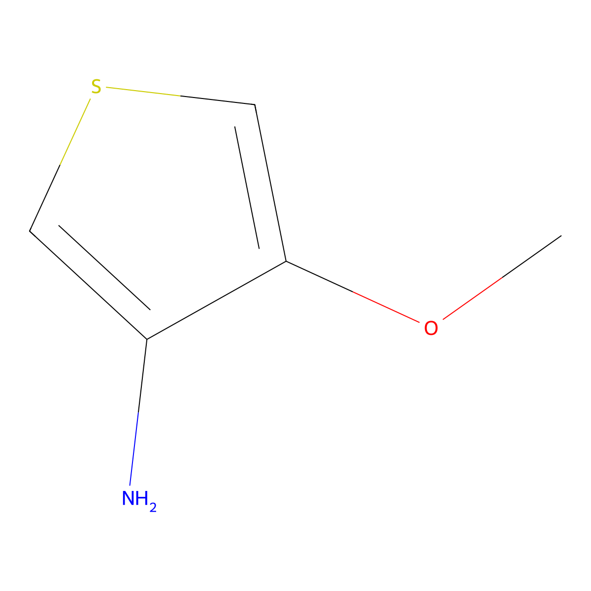 4-Methoxythiophen-3-amine molecular structure, CAS 125605-35-8