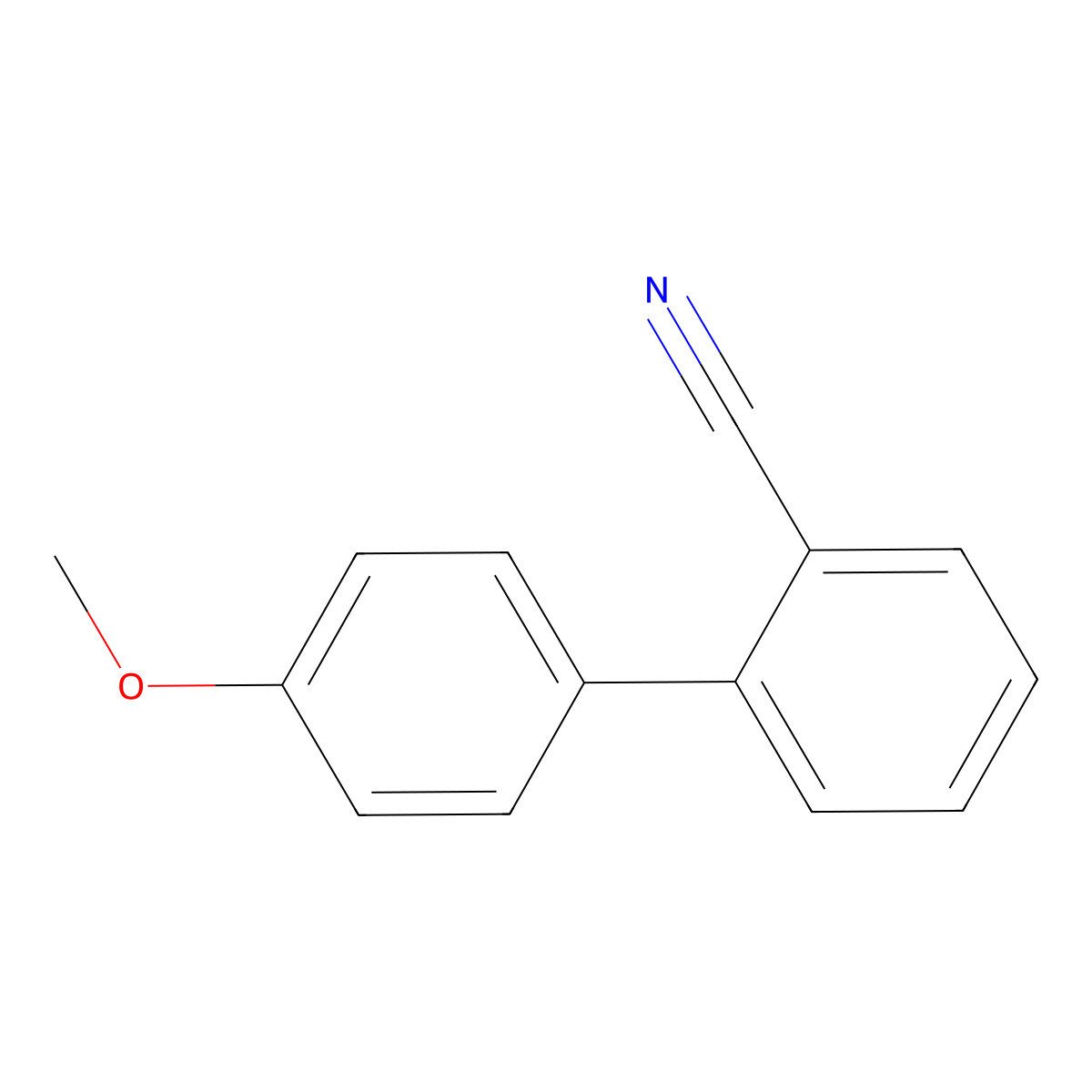 2-(4-Methoxyphenyl)benzonitrile molecular structure, CAS 125610-78-8
