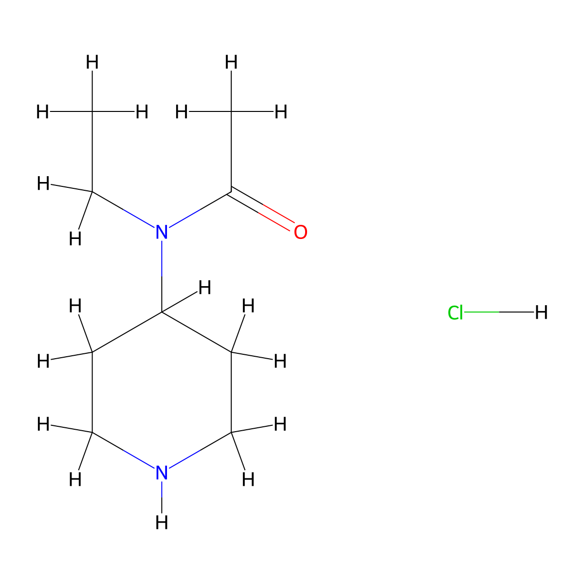 N-Ethyl-N-(piperidin-4-yl)acetamide hydrochloride molecular structure, CAS 1256107-25-1